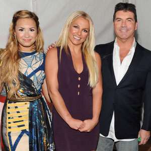 X Factor Upfront, Demi Lovato, Britney Spears, Simon Cowell X Factor Upfront, Demi Lovato, Britney Spears, Simon Cowell